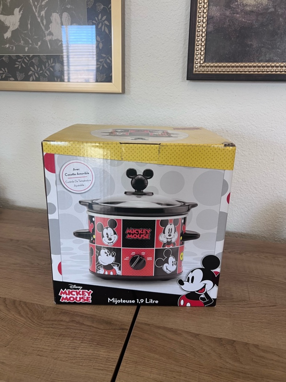 Disney Mickey Mouse Slow Cooker in Red, Black & White